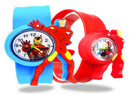 Foto van Horloge free shipping iron man kids watches boys girls quartz wrist watch for kid gift children stud