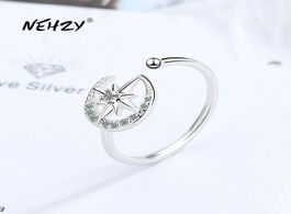 Foto van Sieraden nehzy 925 sterling silver new woman fashion jewelry high quality crystal zircon star moon o