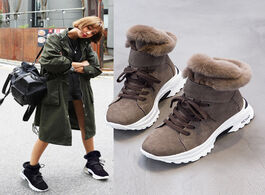 Foto van Schoenen koovan women s boots 2020 new winter snow short for girls female genuine leather matte plus