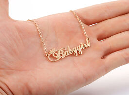 Foto van Sieraden personalized name necklace baby girl pendant with crown shape custom any for women gold col