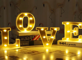 Foto van Huis inrichting 16 cm a z letters led night light glowing indoor romantic opening decoration lights 