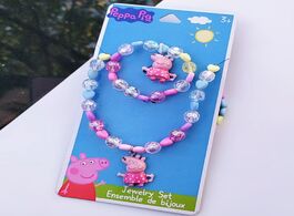 Foto van Speelgoed peppa pig genuine girls necklace bracelet hair accessories cartoon action figure toy resin