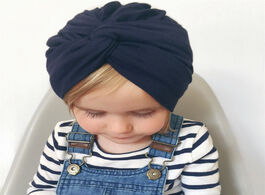 Foto van Baby peuter benodigdheden headbands solid cotton turban headband for girls stretchy beanie hat headw
