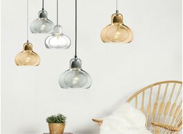 Foto van Lampen verlichting modern glass lustre pendant lights led nordic hanglamp gourd for living room deco