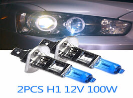 Foto van Auto motor accessoires car halogen headlights white bulbs 6000k 12v 100w h1 super bright