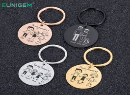 Foto van Sieraden family gifts love keychain customized name keyring personalized pets engraved for parents c