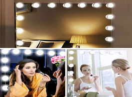 Foto van Lampen verlichting dressing table mirror light hollywood makeup vanity with dimmable bathroom amenit
