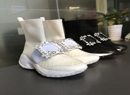 Foto van Schoenen 2020 sock shoes women s ins trendy popular super hot platform elastic dad casual sneakers