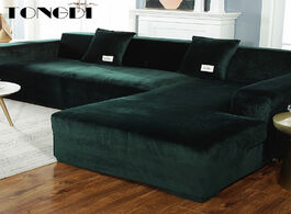 Foto van Huis inrichting tongdi lustrous elastic sofa cover soft elegant all inclusive velvet luxury pretty d