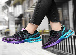 Foto van Schoenen cinessd sneaker for women outdoor running shoes sports casual flat heel comfortable ventila