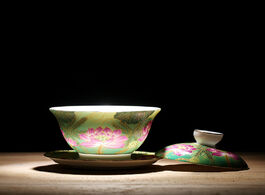 Foto van Huis inrichting wshyufei jingdezhen ceramics tea cup gaiwan handmade bowl teaset personal teaware tu