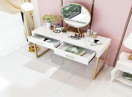 Foto van Meubels dressing table ins girls multifunctional dressers bedroom and chairs creative solid wood