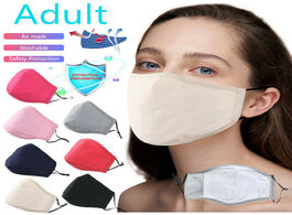 Foto van Beveiliging en bescherming adult pm2.5 solid color mask washable cotton face shield reusable breatha