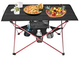 Foto van Meubels outdoor furniture table red folding camping light color weight ultralight desk fishing table