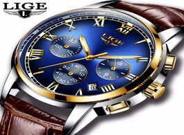 Foto van Horloge relogio masculino lige fashion watch men sport waterproof date analogue quartz mens watches 