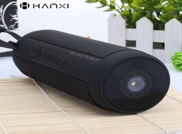 Foto van Beveiliging en bescherming black bluetooth speaker portable waterproof outdoor wireless mini column 