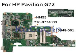 Foto van Computer kocoqin laptop motherboard for hp pavilion g72 615848 001 501 01013y000 600 g hm55 216 0774