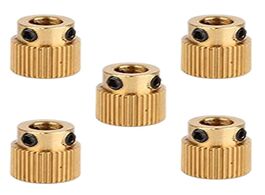 Foto van Computer 5pcs rugged 3d printer parts driver 40 tooth gear brass extruder wheel for cr 10 10s s4 s5 