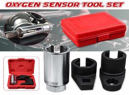 Foto van Auto motor accessoires 3pcs universal o2 oxygen lambda sensor socket 6 point wrench tool remover ins