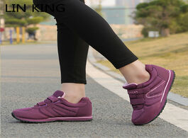 Foto van Schoenen lin king women breathable mesh sports shoes outdoor jogging sneakers plus size anti skid te