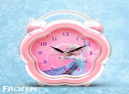 Foto van Horloge disney cartoon princess esha bedside alarm clock girl s bedroom mute luminous frozen