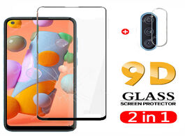 Foto van Telefoon accessoires 2in1 9d camera protector on the for samsung galaxy a11 full screen protective g