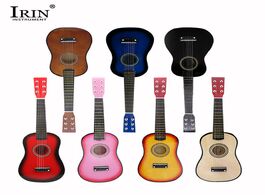 Foto van Sport en spel irin 21 6 string acoustic guitar for beginners practice children basswood small ukelel