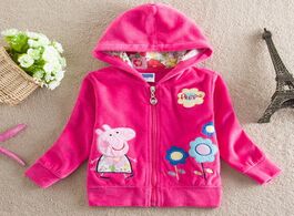Foto van Speelgoed peppa pig cartoon children s clothing in the spring and autumn cut plush embroidered hoode