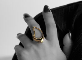 Foto van Sieraden silvology openwork water drop 925 sterling silver exaggeration rings minimalist glossy for 