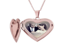 Foto van Sieraden photo locket necklace custom name personalized heart shaped family pendant for women men ch