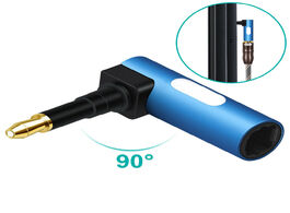 Foto van Elektronica digital 3.5mm mini fiber adapter 90 degree optical audio cable puo88