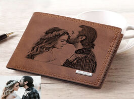 Foto van Tassen picture wallet fashion casual short pu frosted multi card diy wallets customized engraving ph