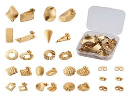 Foto van Sieraden pandahall diy jewelry kits 304 stainless steel stud earring findings with loop and ear nuts