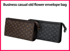 Foto van Tassen brand design mens clutch wallet large capacity plaid handbag with card holder purse dropshipp
