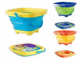 Foto van Speelgoed portable children beach bucket sand toy foldable collapsible plastic pail multi purpose su