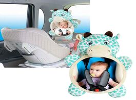 Foto van Baby peuter benodigdheden new funny cute rear facing mirrors adjustable car mirror safety back seat 