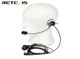 Foto van Telefoon accessoires retevis 2 pin earpiece mic finger ptt headset for kenwood baofeng uv 5r bf 888s