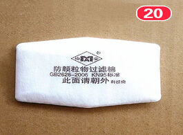 Foto van Beveiliging en bescherming 20pcs dust mask filter cotton anti particulate melt blown paper core for 