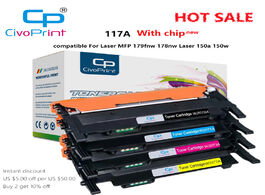 Foto van Computer civoprint 2020 new with chip to toner cartridge hp 117a w2070a for mfp179fnw 178nw 150a 150