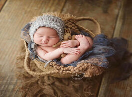 Foto van Baby peuter benodigdheden newborn basket photography props handwoven straw crib for