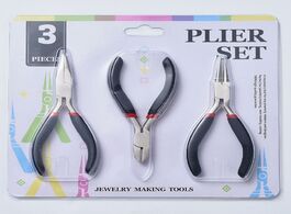 Foto van Sieraden jewelry pliers sets diy tools for making with nose plier side wire cutter polishing carbon 