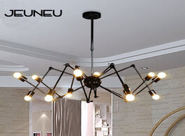 Foto van Lampen verlichting modern black spider pendant lights adjustable e27 led art deco lamp for restauran
