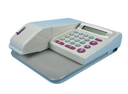 Foto van Computer 14 digits lcd display cheque printer check writer protect high printing speed easy operatio