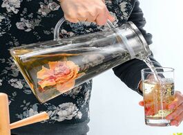 Foto van Huis inrichting 1200ml large water jug with lid heat resistant kettle for tea coffee wine