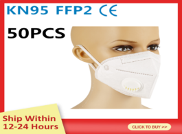 Foto van Beveiliging en bescherming 50pcs reusable face masks protection 5 layers protective mask ffp2 kn95 f