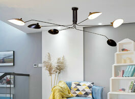 Foto van Lampen verlichting modern minimalist pendant lights 2 3 6 arms black lamp for living room bedroom de