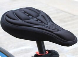 Foto van Sport en spel new 3d bicycle saddle seat soft bike cover comfortable foam cushion cycling for access
