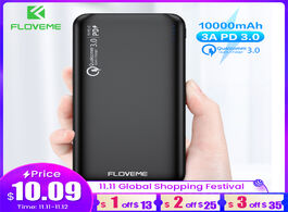 Foto van Telefoon accessoires floveme qc3.0 power bank 10000mah quick charge 3.0 for xiaomi powerbank 10000 m