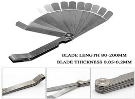Foto van Gereedschap p20 steel feeler gauge measurement tool with 16 blades for measuring gap width thickness