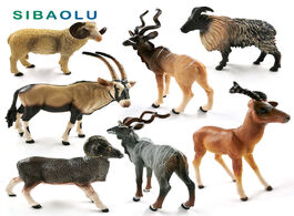 Foto van Huis inrichting himalayan sheep antelope wildebeest argali figurine animal model home decor miniatur